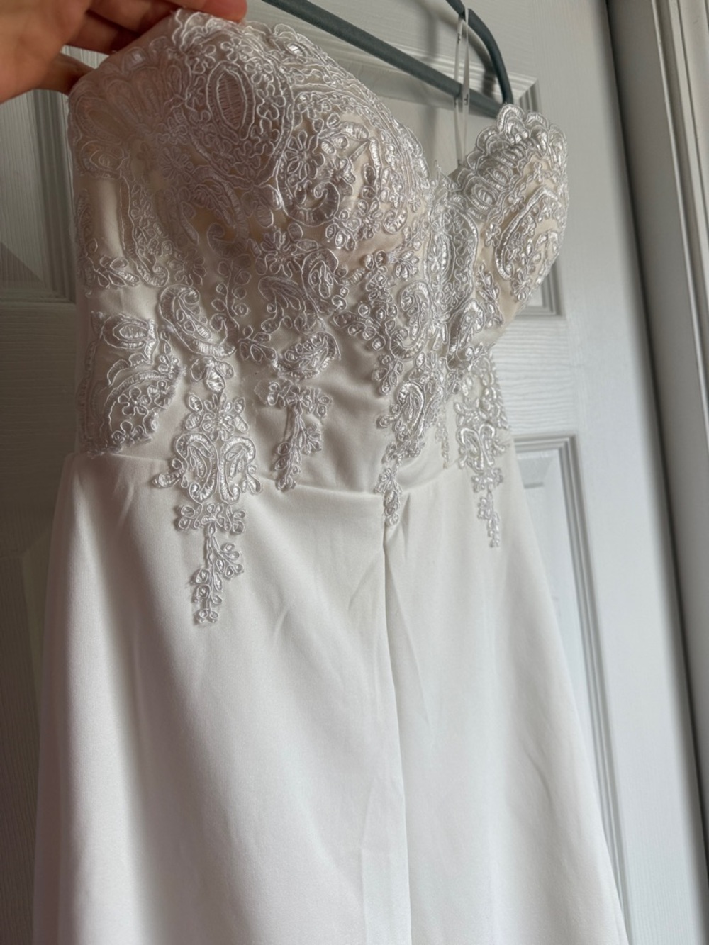 Lulus All Your Heart White Lace Strapless Jumpsuit - Size S - Picture 3 of 7